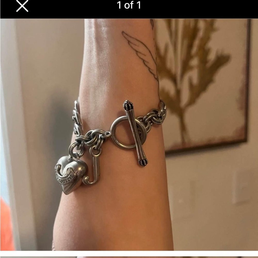 Juicy couture silver bracelet